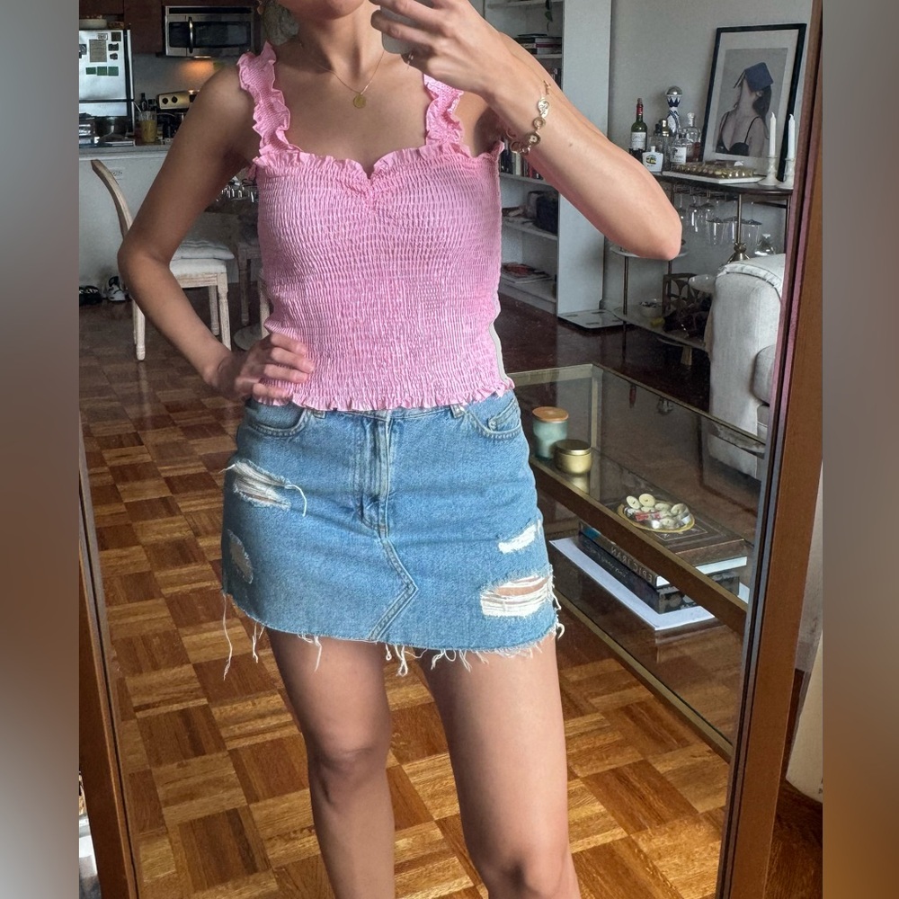 Pink Ruffle Top - Picture 3 of 8